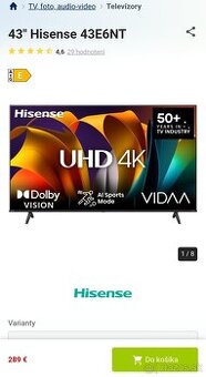 HISENSE 40"