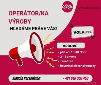 Operátor/ka výroby
