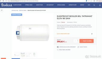 Novy elektricky boiler 80 litrovy Stiebel Eltron elektricky.