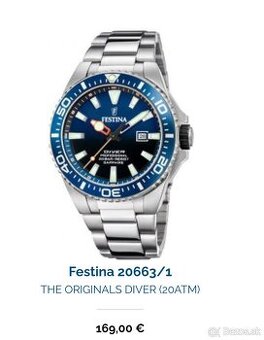 PREDAM panske hodinky FESTINA