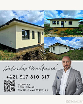 4 izbový BUNGALOV- Moravany nad Váhom DOLINKY s pozemkom 669