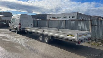Predám príves HUMER P606 s plachtou – 3500 kg, 6,05 m dĺžka