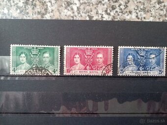 Poštové známky č.394 - Hong Kong - korunovácia