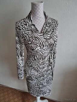 nové olivovo-biele zavinovacie šaty Orsay veľ. M