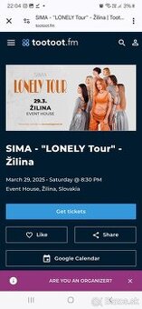 Sima koncert dnes 6.4. 2025