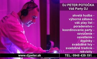 Svadobný party DJ a koordinátor