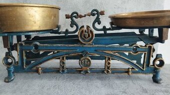 Staré 5kg váhy s puvodnima miskama