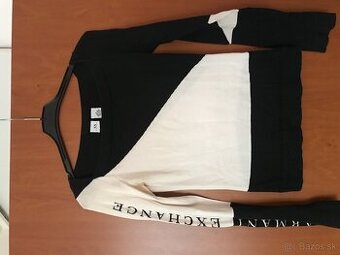 ARMANI EXCHANGE originál black/white dámske tricko S/M