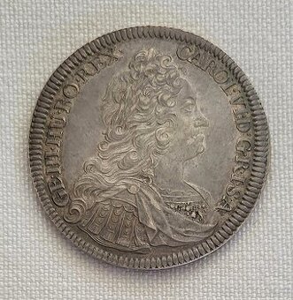 Toliar Karol VI., 1730, Hall, 5 bodiek pod bustou