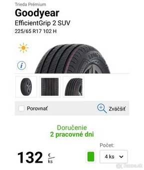 Goodyear EfficientGrip 2 SUV 225/65R17 106 V XL