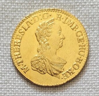 PREDANÝ Zlatý 2-dukát Mária Terézia, 1765, Sedmihradsko,