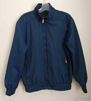 Mužská modrá ľahká bombera, vetrovka