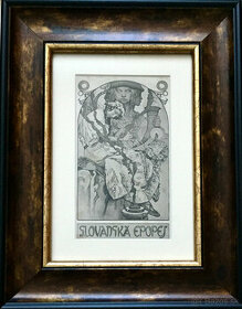 Predám dobovú tlač značenú Mucha - 1