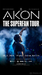 Akon Praha 16.5.2024 2 vstupenky