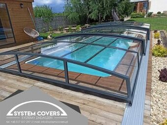Zastrešenie bazéna, bazénu, 360x640x120 cm - SYSTEM COVES