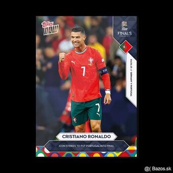 Cristiano Ronaldo - Liga národov UEFA 2025 Topps NOW® Portug