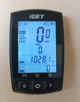 ✅GPS tachometer Iget210, BT, Ant, apka veľký displej, nový✅