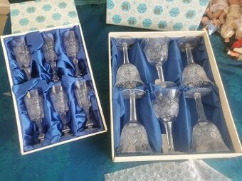 PREDANÉ Bohemia, originál, krištáľové poháre, krištáľ