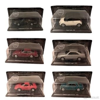 Zberateľské kovové modely Lancia v mierke 1:43