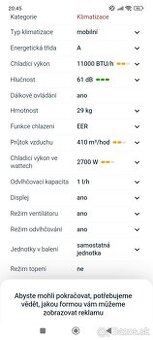 Mobilna klimatizacia Olimpia Splendid