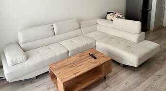 Rohová sedačka kremová —REZERVOVANÁ— - 1