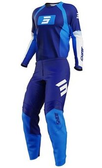 SHOT sve.modrý komplet nohavice dres