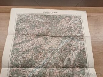 stará vojenská mapa Žilina, Trenčín,Topoľčany 1935