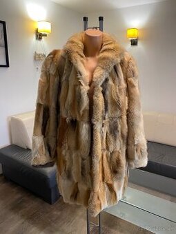 Original exkluzívny kožuch vintage zo psa