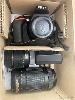 Nikon D3500 + 18–55mm VR + 70–300mm VR – ako nový