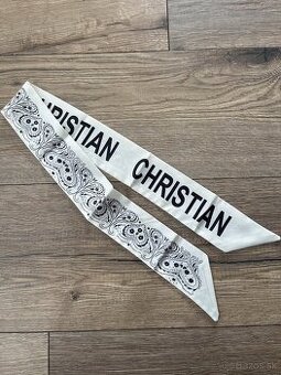Damska latkova celenka Christian Dior, cierna a biela f.