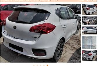 KIA CEED 2015 1.4 CRDI predám ZADNÝ NÁRAZNÍK, Dvere, prevodo