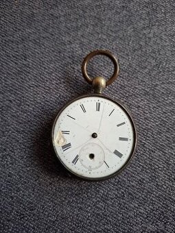 Staré vreckové hodinky 2 - strieborný obal - 1