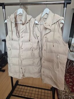 Predĺžené vesty béžové Zara veľkosť S aj velkost L - 1