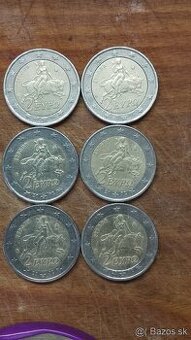 Predam 2eurove mince Grecko 2002 v hviezdicke S 6KUSOV