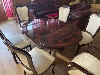 Taliansky jedáleňský set (stôl/ stoličky)