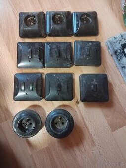 Retro vypínače zásuvky