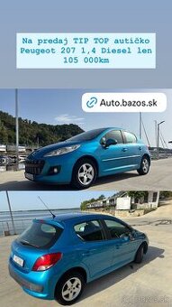 Peugeot 207 1.4 hdi r.2011 100tis. Km