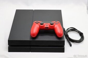 PS4 CUH-1216A + červený DualShock 4