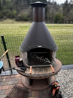 Záhradný krb Norman + prislušenstvo