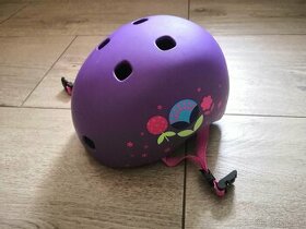 Detská prilba Micro LED Floral Purple S