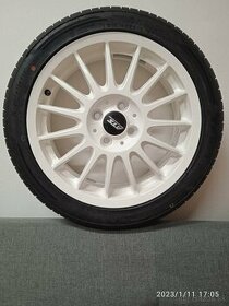 Nové biele športové 16" disky s pneu, 4 ks - znížená cena