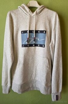 Úplne nová Jack & Jones sivá mikina - veľkosť M