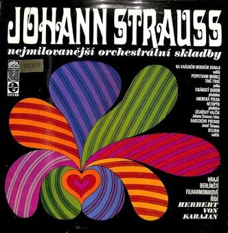 LP album Johan Strauss : Nejmilovanější orchestrální skladby