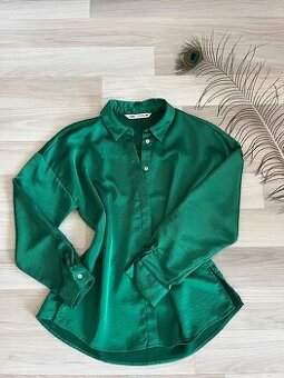 saténová blúzka ZARA XS/34