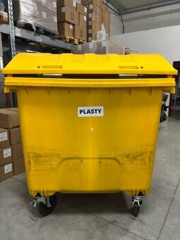 REZERVOVANÉ - Plastové kontajnery 1100L – na papier a plasty