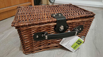 Prútený piknikový košík - 1