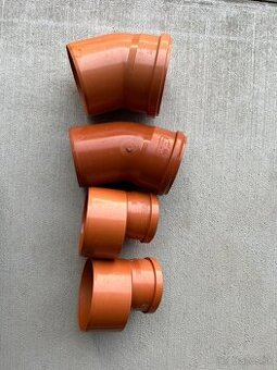 Kanalizačné PVC kolená, redukcie - 1