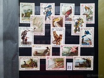Poštové známky č.425 - FAUNA SVETA II. - 20 ks sérií