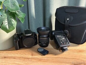 Canon 550D + 28-80mm + blesk YN460II
