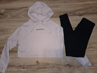 Mikina + legíny XS
